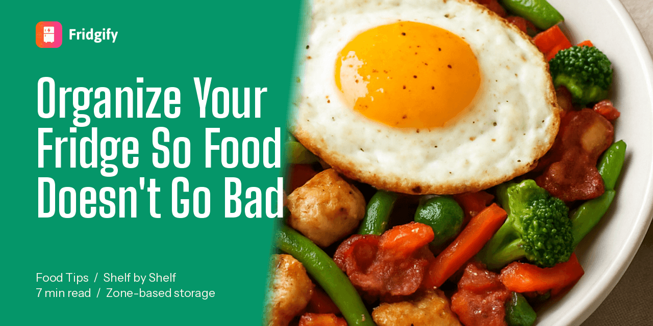 How Do I Organize My Fridge So Food Doesn't Go Bad? (Shelf by Shelf)