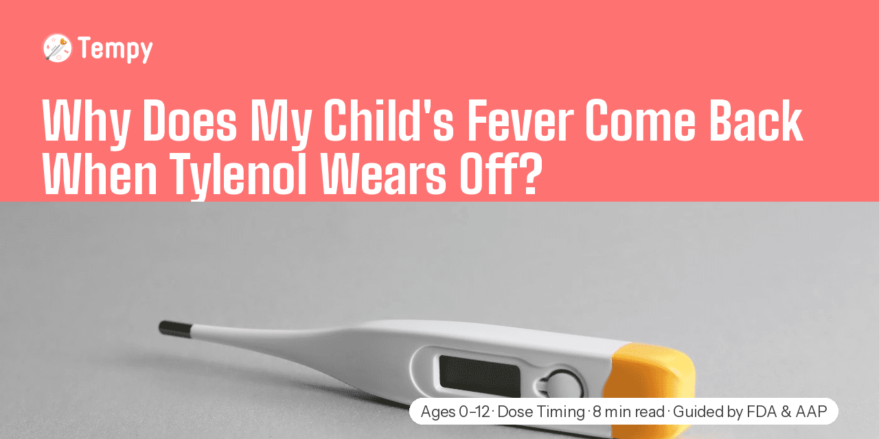 Why Does My Child's Fever Come Back When Tylenol Wears Off?